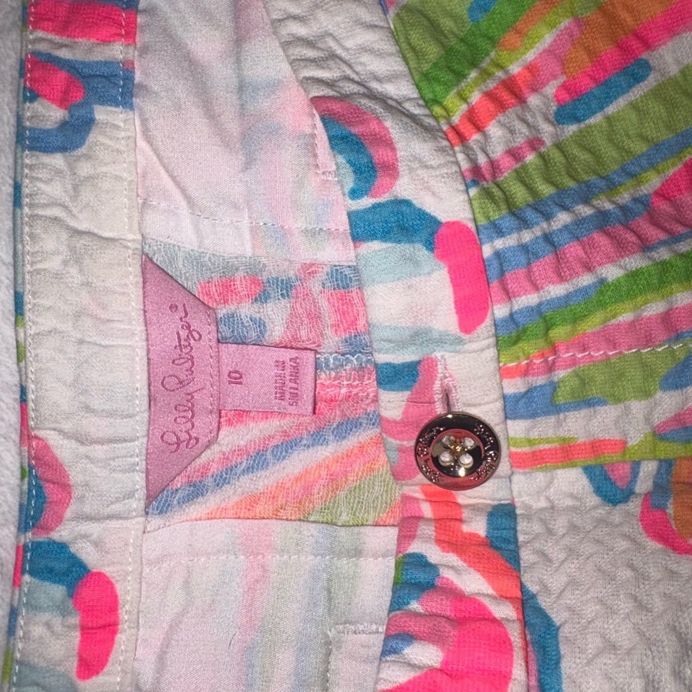 Colorful Seashell Patterned Shorts - image 2